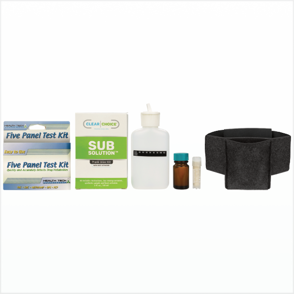 Sub Solution, 5 Panel Test Kit &amp; Stash Belt Combo